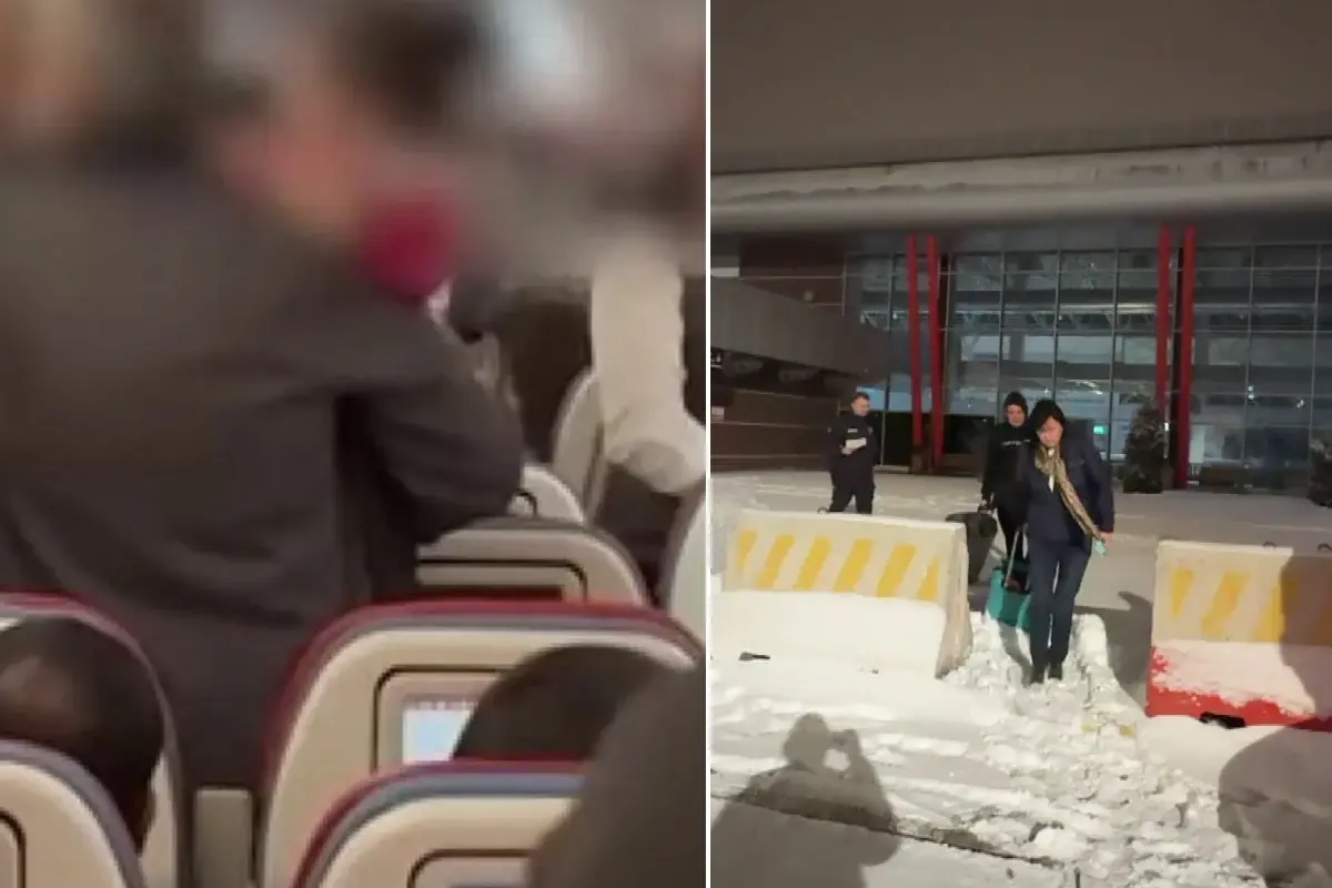 Üç kadın ve bir erkek havada kavga etti, uçak acil iniş yaptı