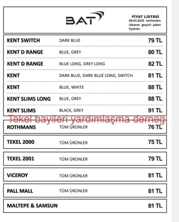 Bir sigara grubuna daha zam yapıldı