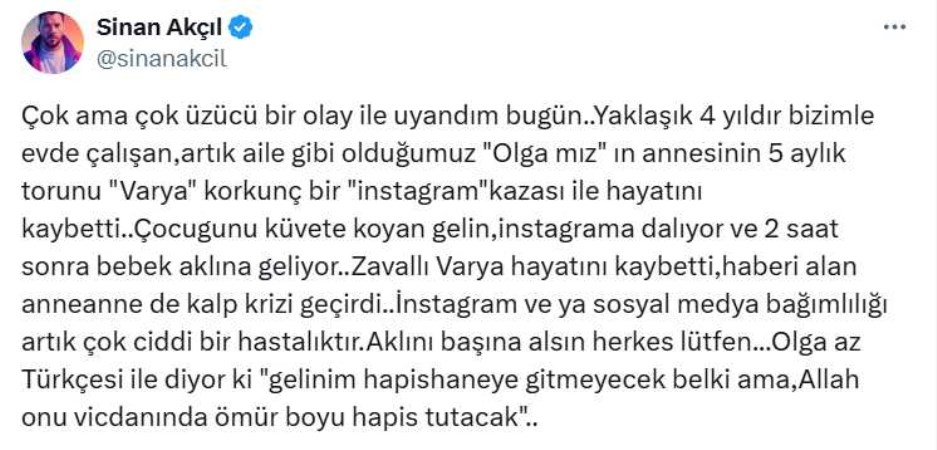 Korkunç olay: Instagram'a daldı, küvette unuttuğu bebeği hayatını kaybetti