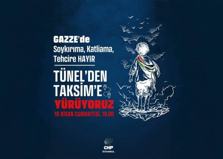 İstanbul Valiliği'nden CHP’nin ‘Gazze Yürüyüşü’ne engelleme 1 İstanbul Valiliği’nden CHP’nin ‘Gazze Yürüyüşü’ne engelleme
