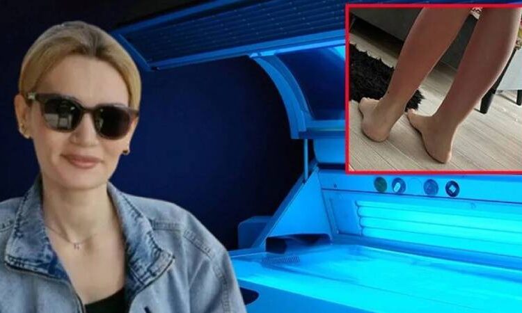Solaryumda unutulan kadın hastanelik oldu 1 Solaryumda unutulan kadın hastanelik oldu