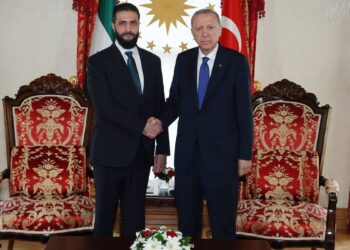 Cumhurbaşkanı Erdoğan, Dolmabahçe’de Şara ile görüştü