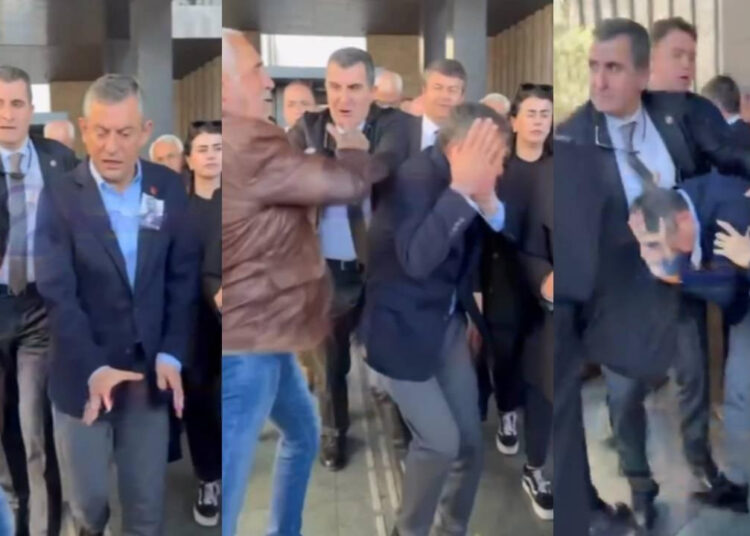 Özgür Özel'e AKM'de yumruklu saldırı 1 Özgür Özel’e AKM’de yumruklu saldırı