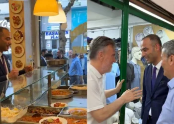 Gaziosmanpaşa Belediye Başkanvekili AK Parti’li Eray Karadeniz, seçim kazanmış gibi esnaf ziyareti yaptı
