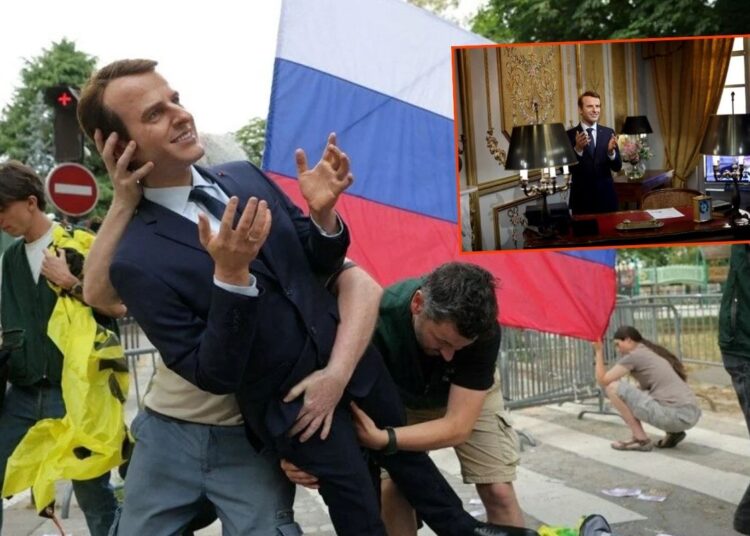 Macron’un bal mumu heykeli çalındı