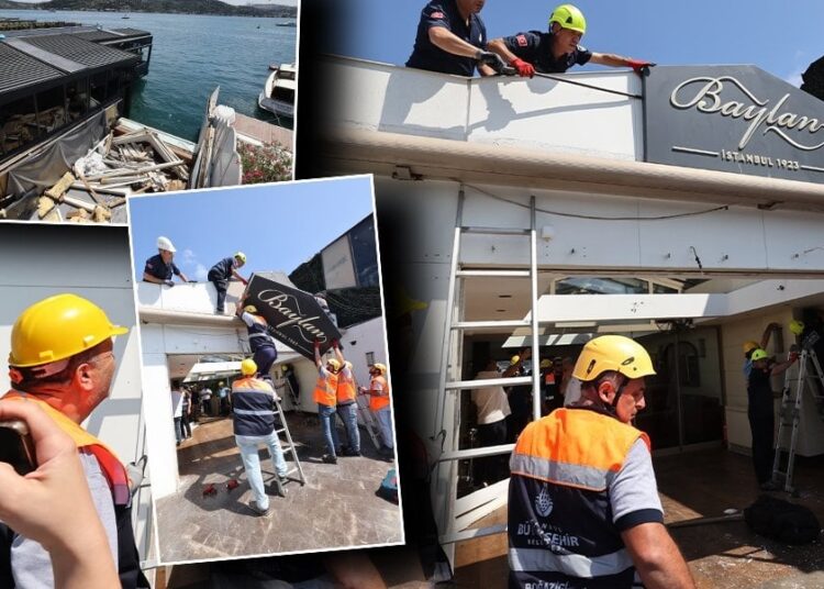 Boğaz’daki kaçak yapıların yıkılmasına başlandı