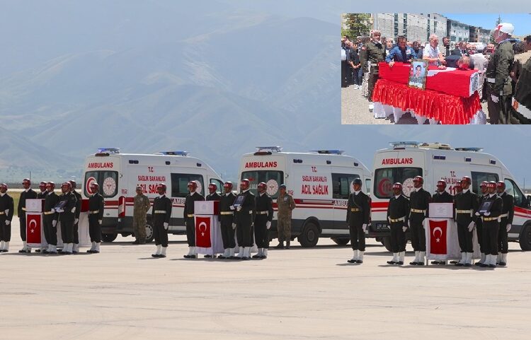 Şehitler gözyaşları içinde son yolculuklarına uğurlandı 1 Şehitler gözyaşları içinde son yolculuklarına uğurlandı