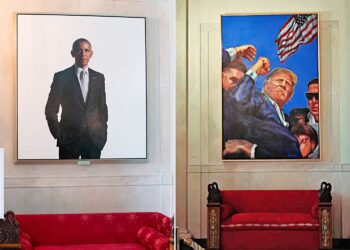 Trump, Obama’nın portresini kaldırdı, yerine suikaste uğradığı resmini astı