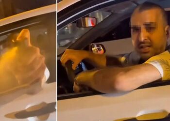 Trafikte tartıştığı kadına biber gazı sıktı, gözaltına alındı