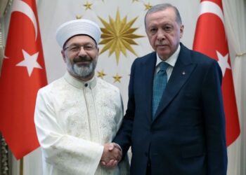 Eski Diyanet İşleri Başkanı Ali Erbaş’tan Erdoğan’a veda ziyareti