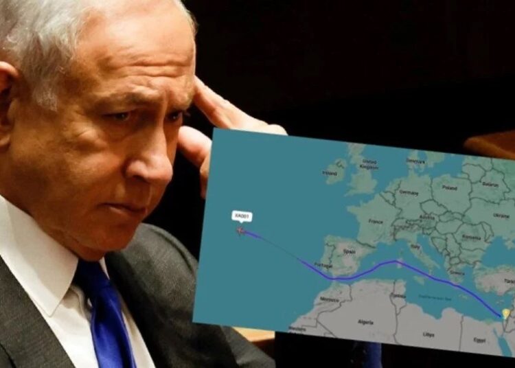 Netanyahu, tutuklanma endişesiyle rota değiştirdi 1 Netanyahu, tutuklanma endişesiyle rota değiştirdi
