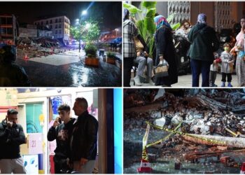 Depremde 4 bina yıkıldı, 26 kişi yaralandı