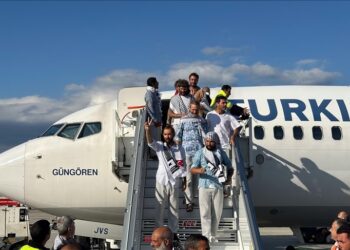 Sumud Filosu’ndaki Türk ve yabancı aktivistler İstanbul’a geldi