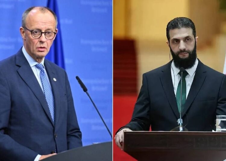 Almanya Başbakanı Merz'den Şara'ya davet 1 Almanya Başbakanı Merz’den Şara’ya davet