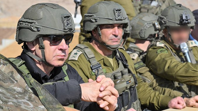 Netanyahu, Suriye'de işgal ettikleri bölgeye gitti 1 Netanyahu, Suriye’de işgal ettikleri bölgeye gitti