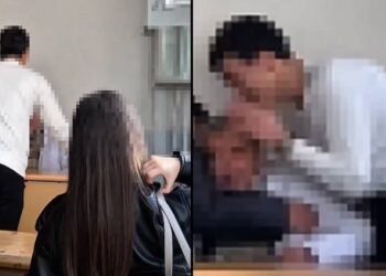 Görüntüler tepki çekti: Lise öğrencilerinden öğretmene zorbalık