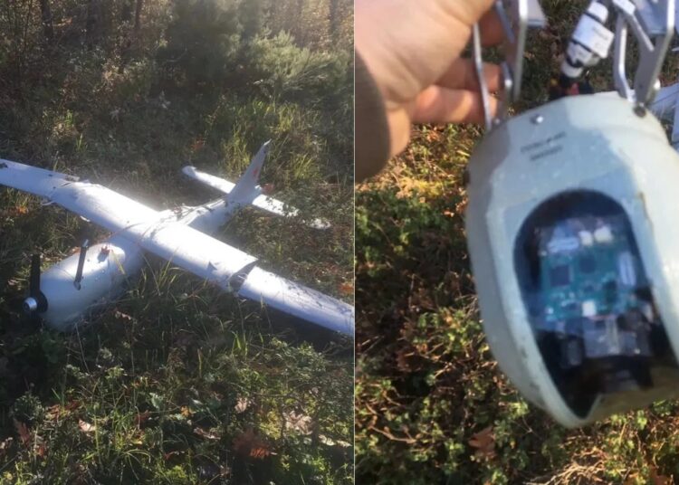 Ağaca takılarak düşen İHA'nın menşei araştırılıyor 1 Ağaca takılarak düşen İHA’nın menşei araştırılıyor
