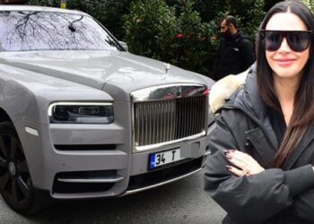 Arda Turan’ın eşi 110 milyon TL’lik araçla görüntülendi