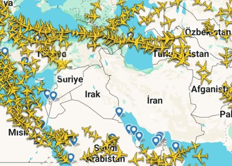 Suna Yaman yazdı I Ortadoğu’daki savaş hava trafiğini sarsıyor 1 Suna Yaman yazdı I Ortadoğu’daki savaş hava trafiğini sarsıyor