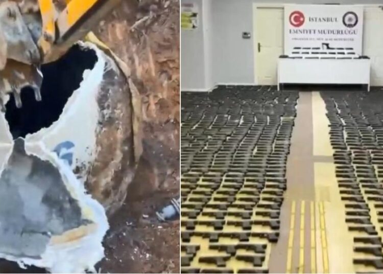 Toprağa gömülü binlerce silah parçası bulundu