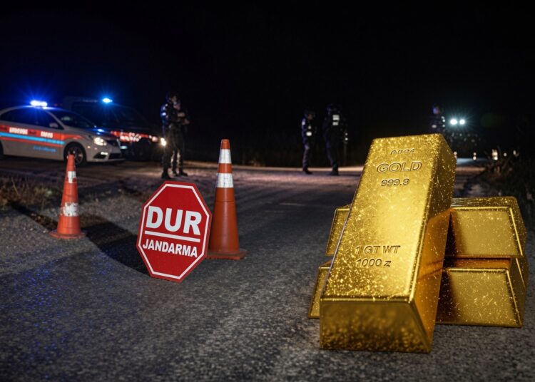 Jandarma üniforması giyip yol kestiler, 13 kilo altın çaldılar