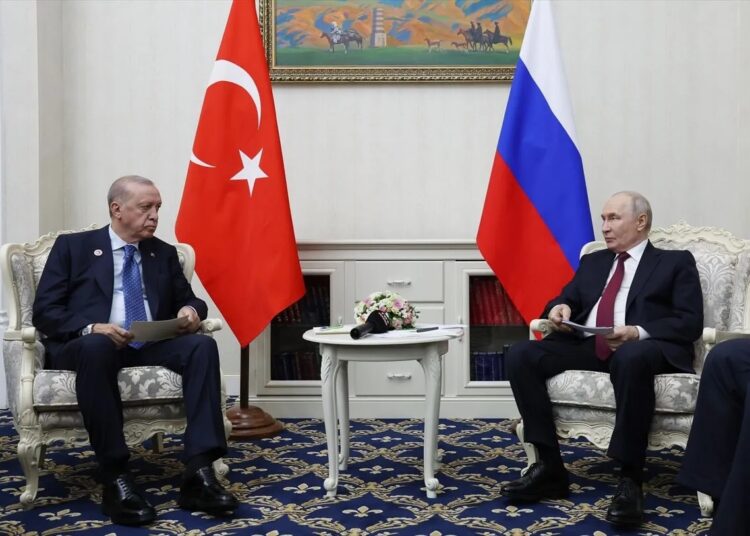 Cumhurbaşkanı Erdoğan, Rusya Devlet Başkanı Putin ile görüştü