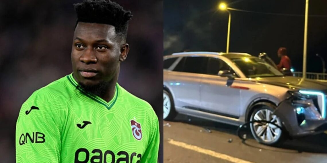 Trabzonspor kalecisi Onana maç sonrası trafik kazası geçirdi